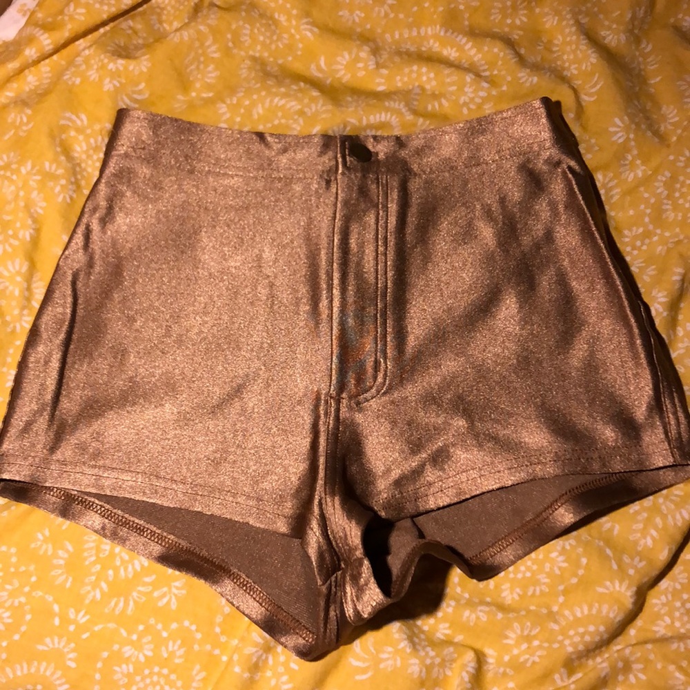 70’s disco style American apparel gold booty short